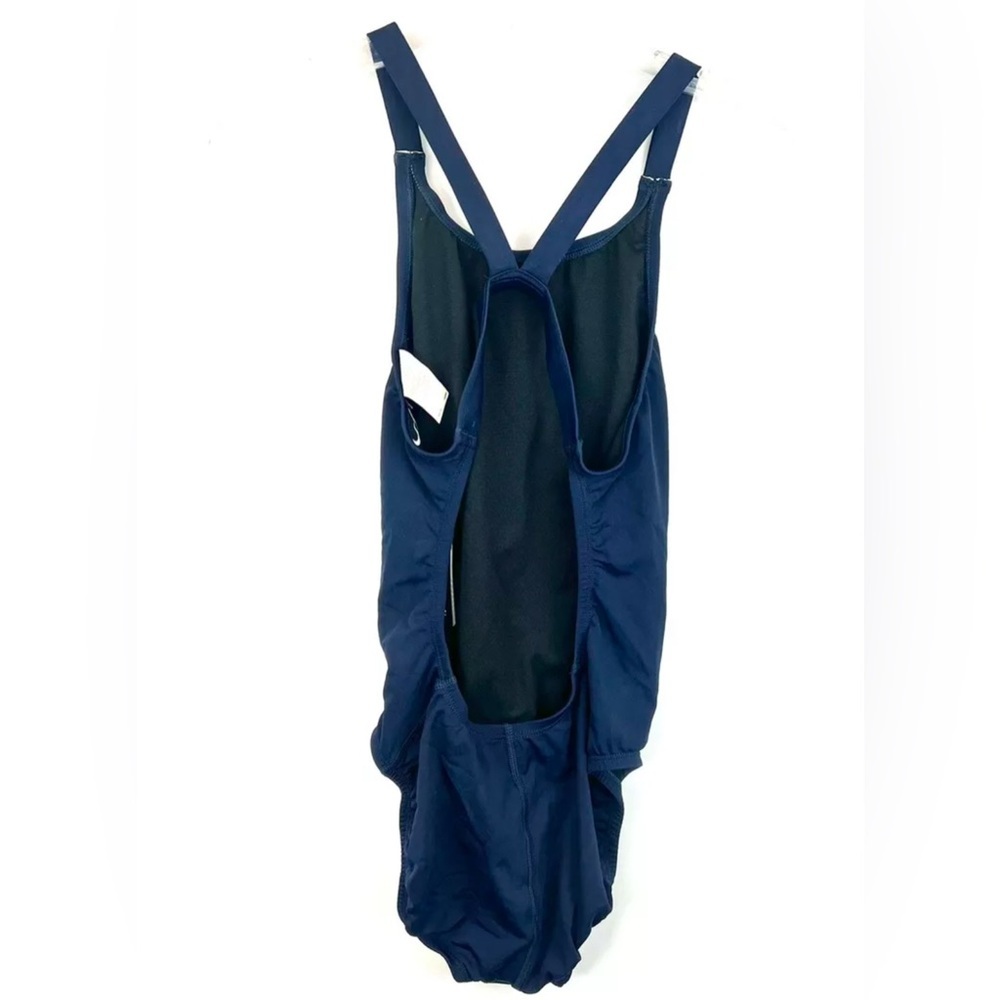 Nike Women’s Hydrastrong Blue Racerback One Piece Swimsuit Size 34 - Picture 2 of 4